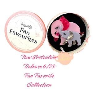 Mother Ella Elephants Brooch new release Erstwilder 6/2023